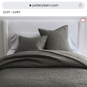 Pottery Barn Belgian Flax Linen Set King